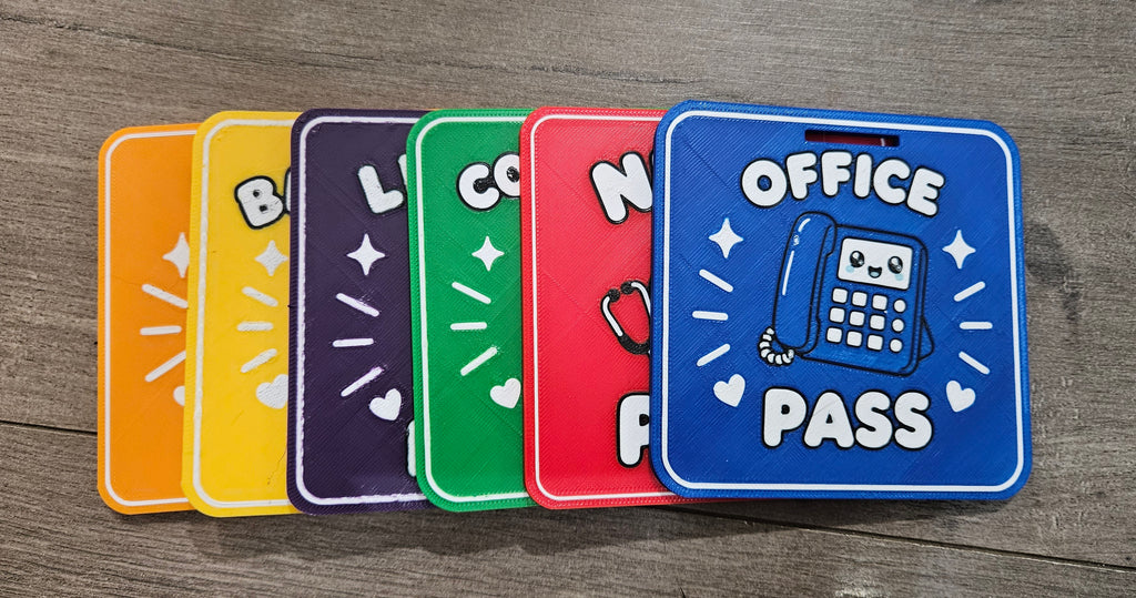 School Passes (Set of 6)