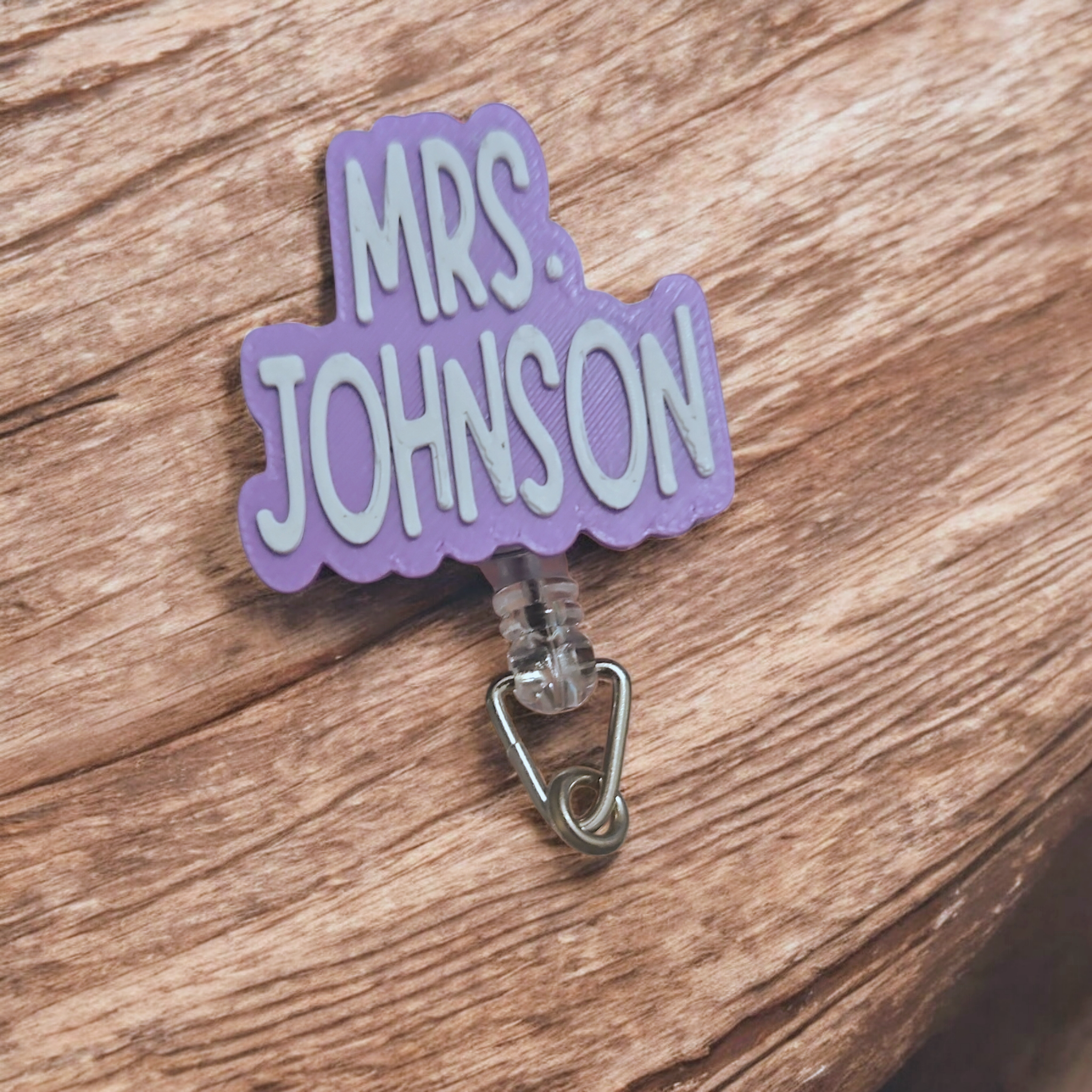 Personalized Name Badge Reel