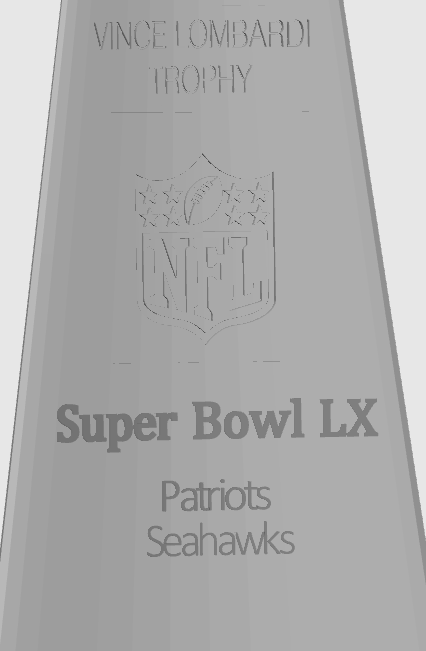 Super Bowl 60 Lombardi Inspired Trophy